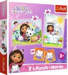 Trefl - Puzzle - Sada 3v1 Gábinin kouzelný domek