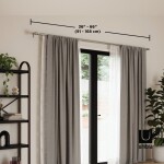 Stříbrná roztažitelná dvojitá garnýž 91-168 cm Umbra CAPPA