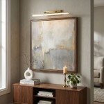 Koupelnové nástěnné LED svítidlo APP1876-1W 60cm BRUSH GOLD OSW-66031
