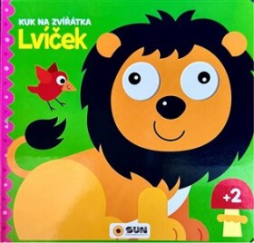 Kuk na Zvířátka - lvíček - knížka s pohyblivými očky