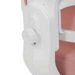 Dětská židle, výškově nastavitelná, růžová síťovina, KA-K1063 PINK