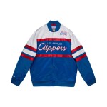 Mitchell & Ness Pánská bunda Los Angeles Clippers NBA Script Heavyweight Satin Velikost: M