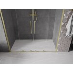 MEXEN/S - Velar L Duo posuvné sprchové dveře 170, transparent, zlatá kartáčovaná 871-170-003-02-55