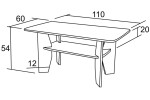 Konferenční stůl JIŘÍ 110x60