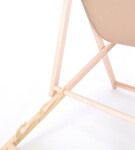 ROJA Bahama POLYESTER lehátko dřevěné přírodní - BÉŽOVÉ