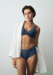 Dámská podprsenka Body Make-Up Illusion Lace WP Indigo Veil modrošedá - TRIUMPH Indigo Veil 85D