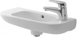 DURAVIT - D-Code Umývátko 50x22 cm, s přepadem, s otvorem pro baterii vpravo, bílá 07065000082