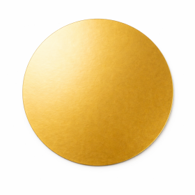 Cake Star podložka tenká zlatá 20 cm