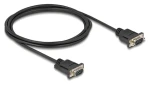 Delock RS-232 Sub-D9 samec-samec černá / Sériový kabel / 2 m (88218)