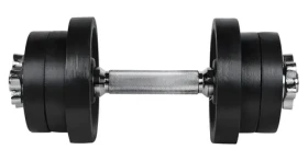 RULYT Jednoruční činka Angular 13 kg / nakládací / 30 mm tyč / 6× kotouč
