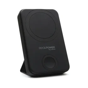 RealPower PB-10000 Mag+Watch černá / Powerbanka 10 000 mAh / MagSafe bezdrátové nabíjení / USB-C PD 20W (444408)