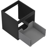 MEXEN - Box-A skříňka pro umyvadlo 45, 1 šuplík, černá mat 91AX0-0450-470-1-71