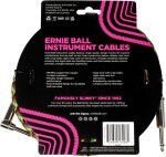 Ernie Ball Braided Instrument Cable Straight/Angle 3m Good Vibrations