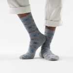 Unisex merino ponožky SMARTWOOL Everyday Wellshire Crew Socks, Light Gray velikost: 46-49 (XL)