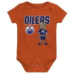 Outerstuff Dětské body Edmonton Oilers NHL Littlest Player 3Pk Creeper Se Velikost: Batole 6-9 Měsíců