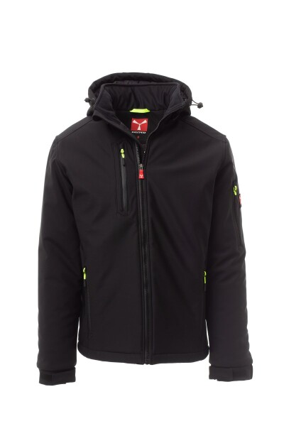 Zateplená softshell bunda Payper CREEK PAD Barva: Černá/ Černá, Velikost: XS (S00330048914018XS)