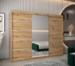 Šatní skříň Abi V2 Barva korpusu: Dub Sonoma, Rozměry: 200 cm, Dveře: Dub sonoma