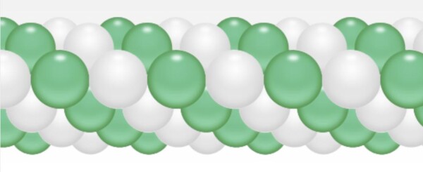 Balónková girlanda bílo-zelená mint Balonky.cz Balónková girlanda bílo-zelená mint Balonky.cz