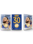 Mince Golden State Warriors NBA Stephen Curry Acrylic Bronze Coin Card