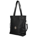 Elegantní dámská koženková kabelka na rameno Trixie, černá