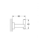 GROHE - Essentials Cube Háček, chrom 40511001