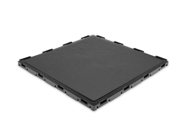Plastová dlažba – FATRASTEP Slateris - 30×30×2,5 cm černá (balení 9 ks = 0,81 m²)