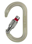 Karabina PETZL Oxan screw-lock stříbrná