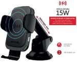 SWISSTEN S-GRIP W2-HK3 černá / Držák do auta s bezdrátovým nabíjením / 15W (65010607)