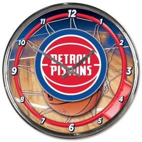 Hodiny Detroit Pistons NBA WinCraft Chrome