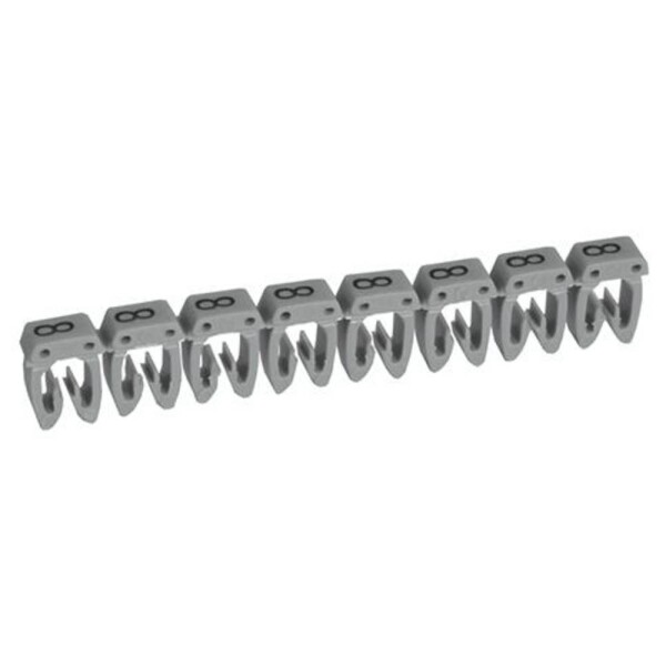Legrand Legrand 038228 označovací klip na kabely Otisk (Kabelový značkovač) 8 Rozsah vnějšího průměru 2.70 do 3.90 mm 038228
