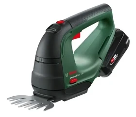 Bosch AdvancedShear 18V-10 zelená/černá / Aku nůžky na trávu a keře / 18V / 2,0 Ah Li-ion / vč. baterie a nabíječky (0600857000)