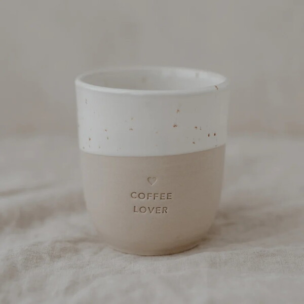 Eulenschnitt Kameninový hrnek Coffee Lover 320 ml, béžová barva, keramika