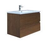 Koupelnová skříňka s umyvadlem SAT B-Way 79x50x45 cm ořech mat BWAY280NUTU BWAY280NUTU
