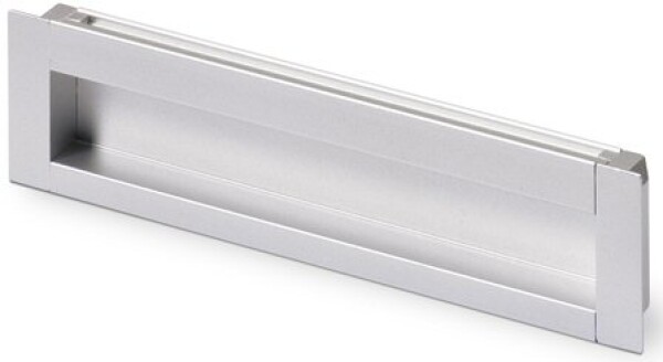 Hettich Nábytková úchytka zápustná Nidum rozteč: 192mm hliník