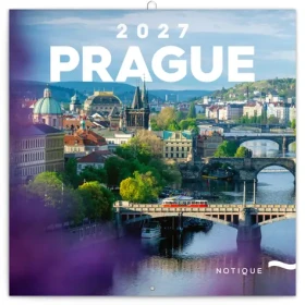 NOTIQUE Poznámkový kalendář Praha 2027, 30 x 30 cm (PGP-36338)