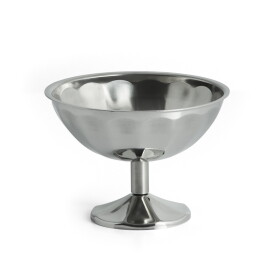 HAY Pohár Italian Dessert Stainless Steel Medium, stříbrná barva