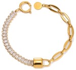 ELENYS Bianca – pozlacený náramek 18K žluté zlato Délka náramku: 18 cm