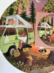 ViSSEVASSE Puzzle Van life 1000 dílků, hnědá barva, papír