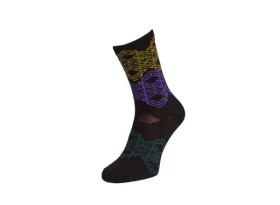 Silvini Vysoké gravel ponožky Dogana UA1643 black-plum