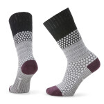 Dámské merino ponožky SMARTWOOL Women's Everyday Cozy Popcorn Cable Crew, Black velikost: 38-41 (M)