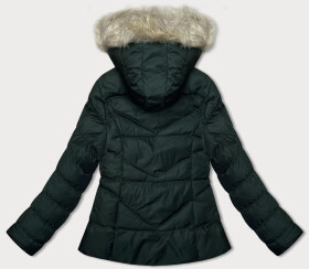 Krátká dámská prošívaná zimní bunda v army barvě J Style (5M3153-136) odstíny zelené S (36)