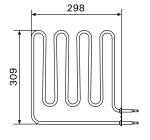 Topné těleso, spirála pro saunová kamna BC60(E), BC60SE(A), 2000W/230V CZSB-226L