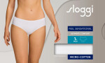 Dámské kalhotky Feel Sensational Midi - WHITE - bílé 0003 - SLOGGI WHITE 38