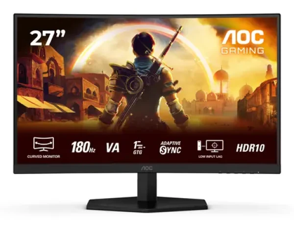 27" AOC Gaming C27G42E černá / Monitor / Fast VA / 1920×1080 / 180Hz / 0,5ms / 300cd/m2 / HDMI + DP / VESA (C27G42E)