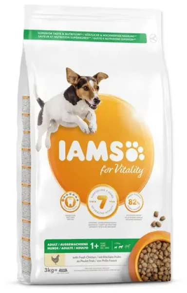 IAMS Adult Small Medium Chicken 3kg / Granule pro psy / malá a střední plemena / kuřecí (1754-128733)