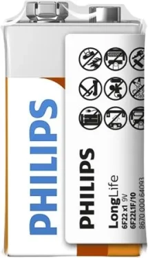 Philips baterie 9V Long Life - 1ks (6F22L1F/10)