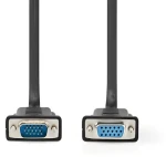 Nedis VGA kabel černý / Kabel / VGA-VGA / Poniklované konektory / 2 m / Max. 1280x800 (CCGL59100BK20)
