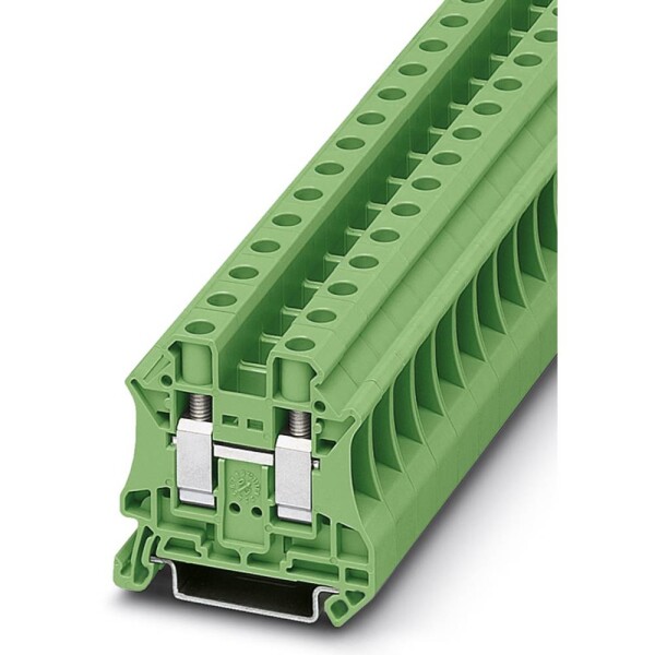 Phoenix Contact UT 10 GN 3046333 řadová svorka průchodky Pólů: 2 0.5 mm² 16 mm² zelená 50 ks