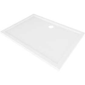 MEXEN - Flow sprchová vanička obdélníková slim 80 x 90, bílá lesk 46R108090