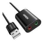 Ugreen externí USB zvuková karta / 3.5 mm mini jack / 15cm (30724)